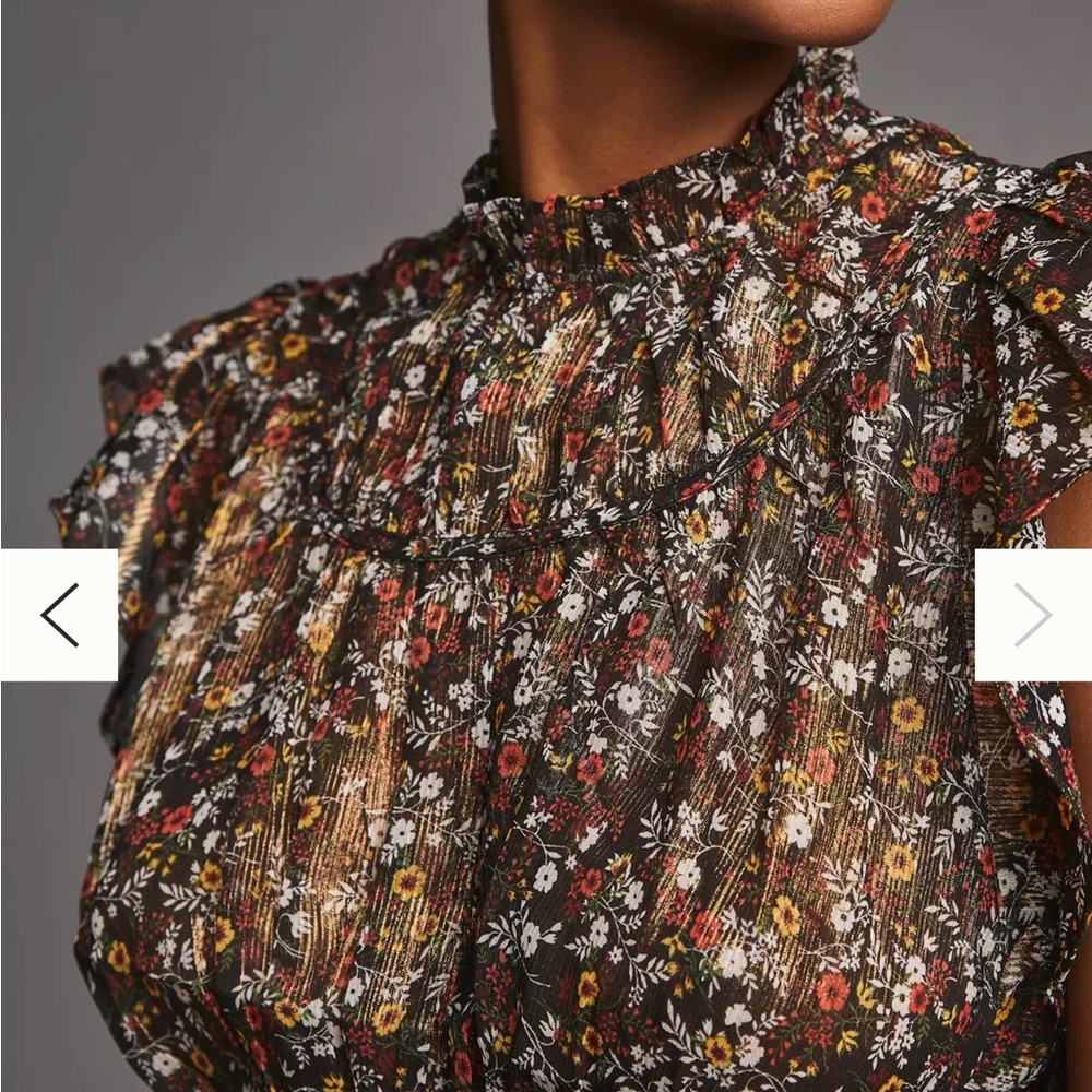 Current Air Multicolor Floral Blouse
